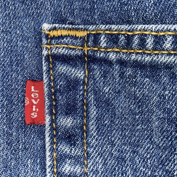 Levis Strauss 501 Red Tab Men’s Button Fly Blue Jeans 40W X 30L Vintage Mexico - Picture 3 of 16